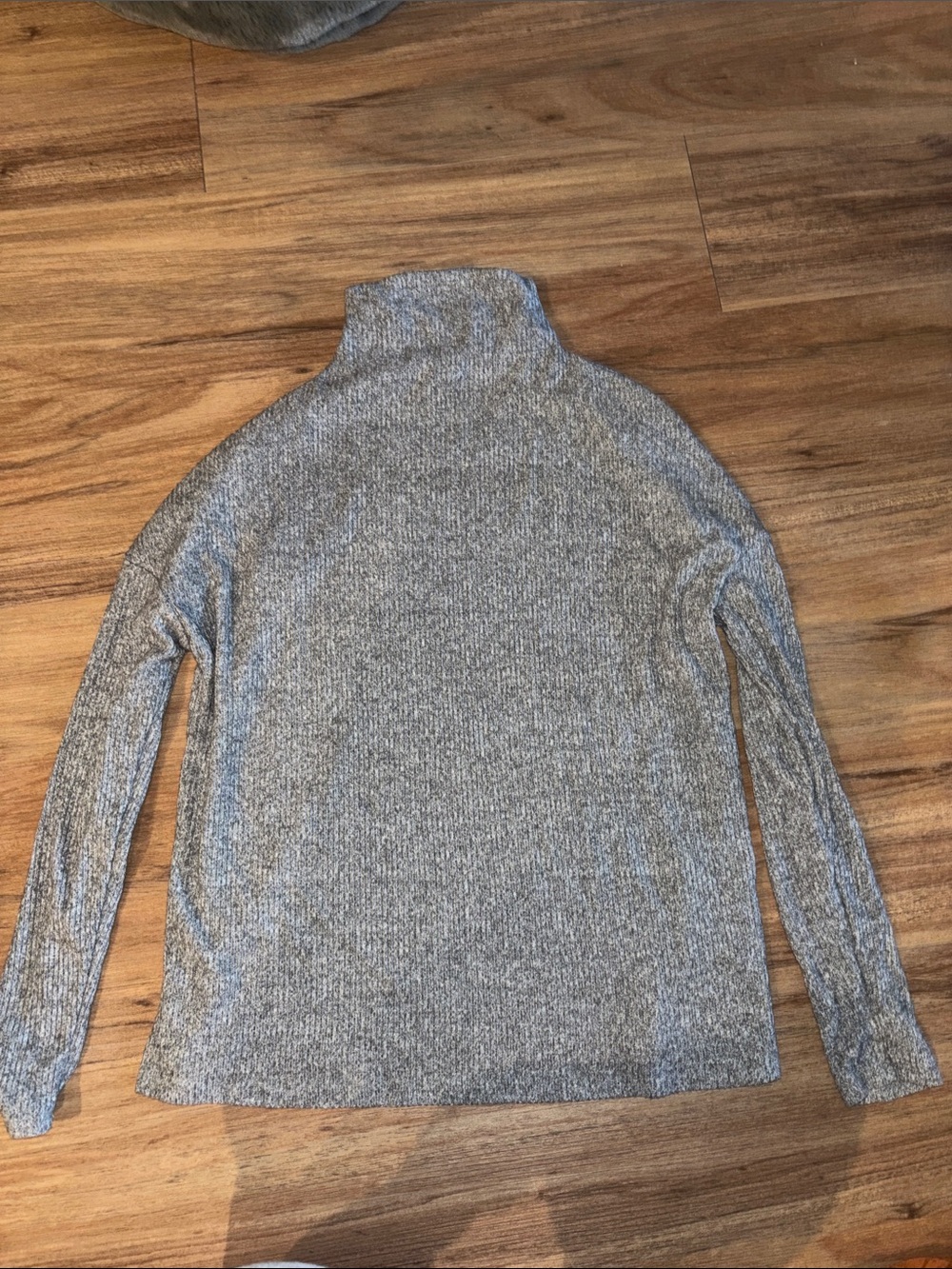 a new day Heather Gray Ribbed Knit Turtleneck
